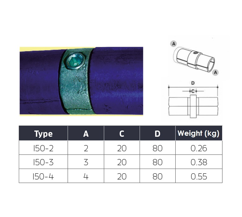 Key Clamp 150 Internal Joiner Ezi Klamp Systems