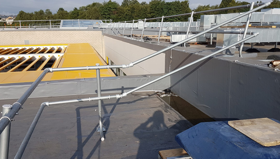 Pentrehafod School Roof Guardrail