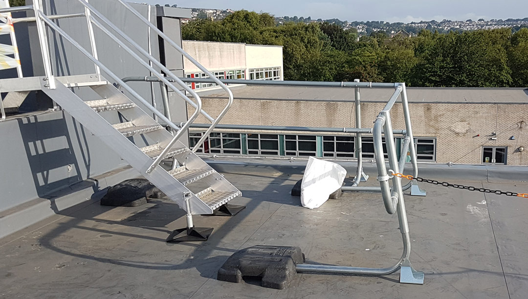 Pentrehafod School Roof Guardrail Project